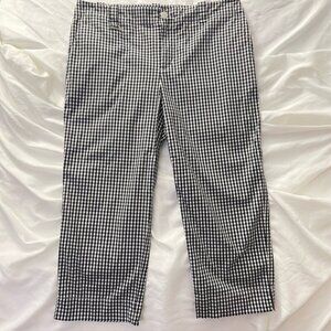 Lauren Ralph Lauren Gingham Check Ankle Pants Stretch 6